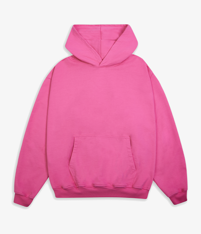 BLANK HEAVYWEIGHT HOODIE BUBBLEGUM PINK