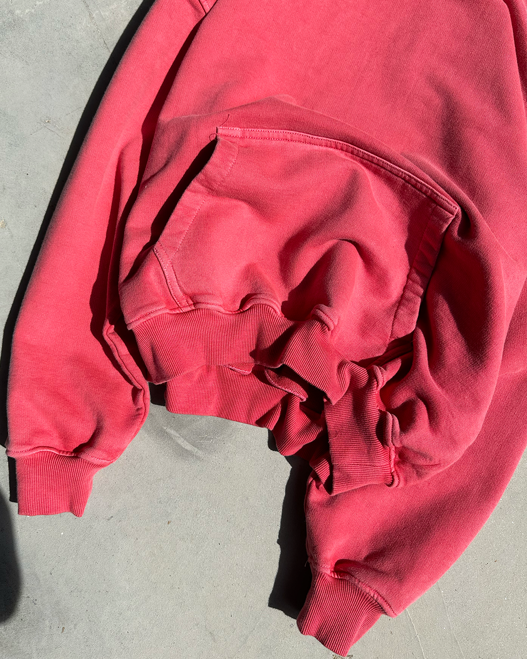 BLANK HEAVYWEIGHT HOODIE - CHERRY